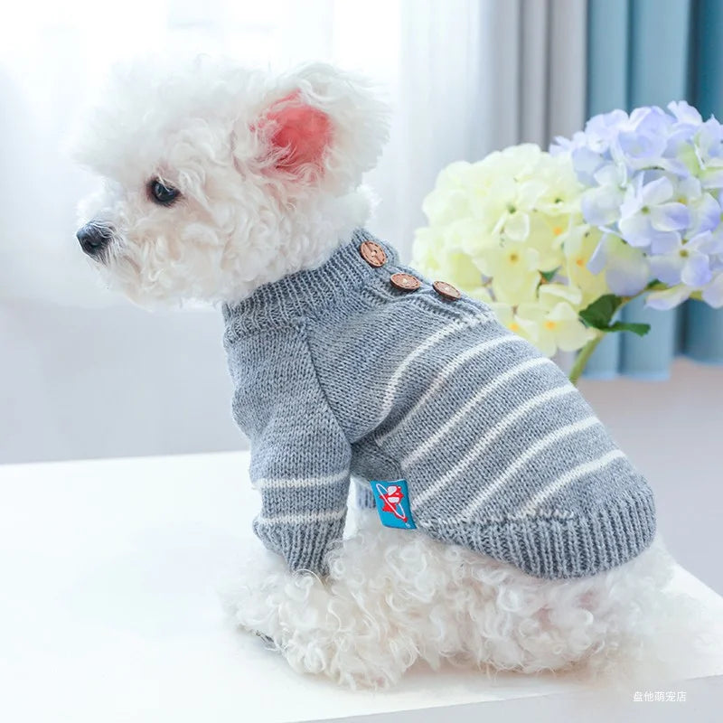 Stripe Dog Sweater