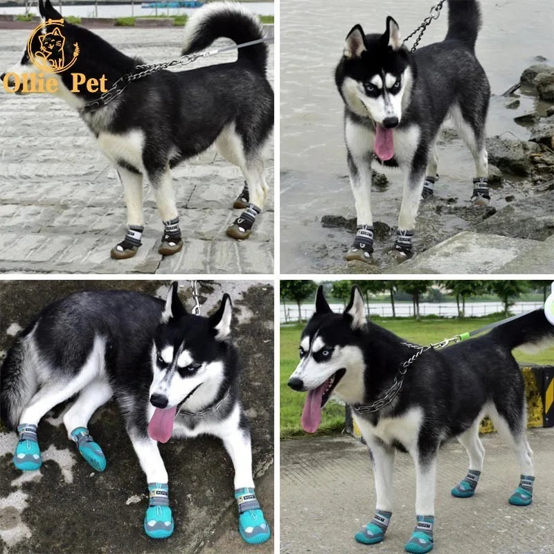 Silicone Dog Shoes Waterproof