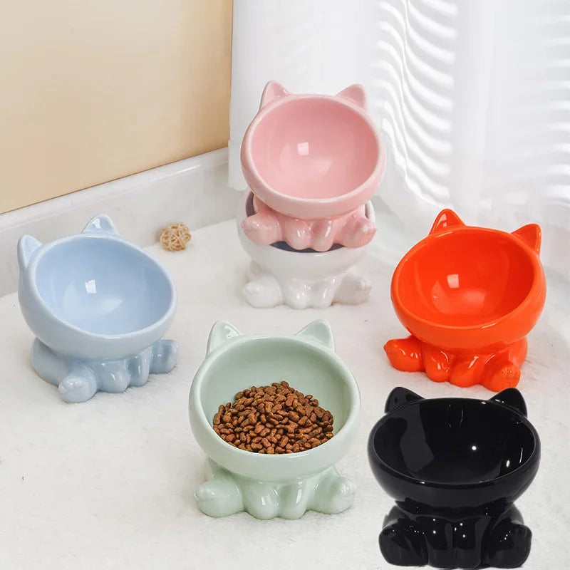 Playful Kitty  Ceramic Bowls