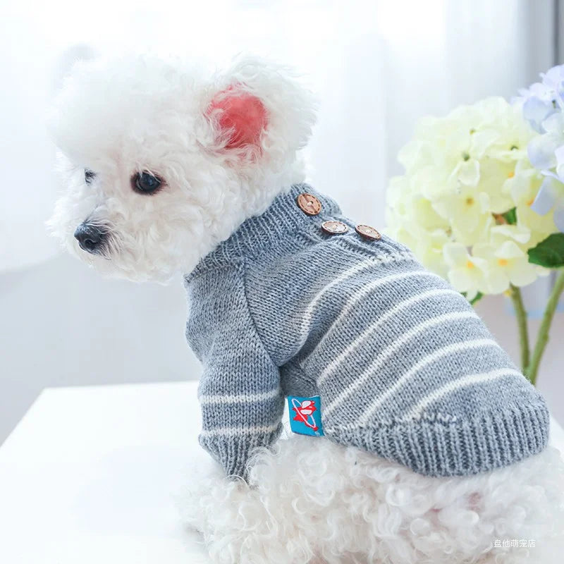 Stripe Dog Sweater